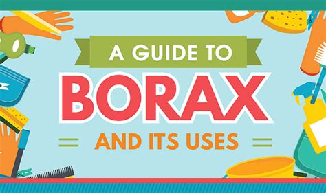 A Guide To Borax And Its Uses Infographic Borax Uses Borax Cleaning
