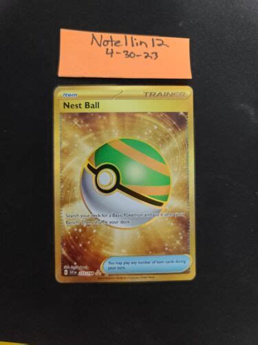 Pokémon Tcg Nest Ball Scarlet And Violet Base Set 255198 Holo Hyper Rare