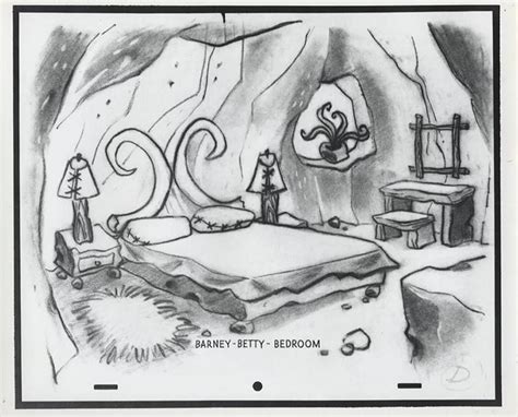 Flintstone Barney Betty Bedroom Flintstones Vintage Cartoon