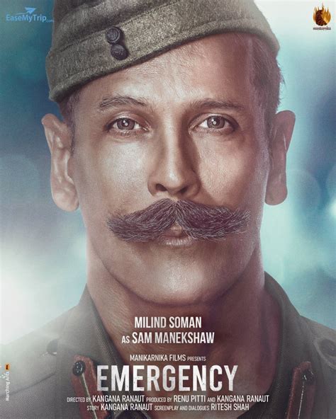 Milind Soman To Play Role Of Field Marshal Sam Manekshaw In Emergency First Look Out