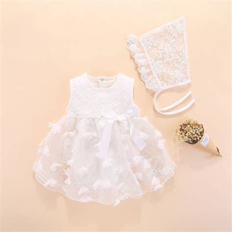 Newborn Baby Girl Dresses Clothes Summer With Flower 0 3 6 Month Baby
