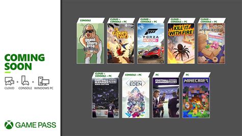 Coming Soon To Xbox Game Pass Forza Horizon 5 Minecraft Bedrock And