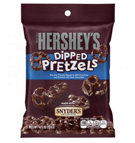 Hersheys Milk Chocolate Dipped Pretzels 120g Curious Candy