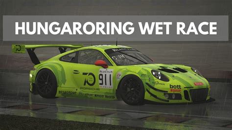Assetto Corsa Competizione Single Race Hungaroring Heavy Rain