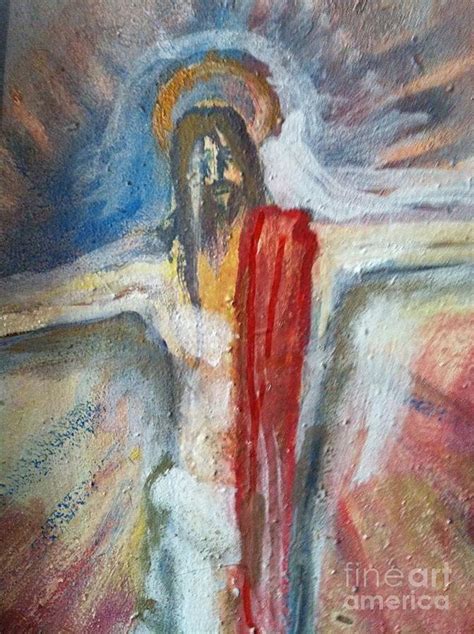 Isus Or Jesus Christ Painting By Luksa Obradovic Fine Art America