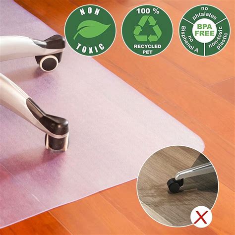 Office Chair Mat For Hard Floor 30 X 48 Inch With Lip Thick Hard Smooth Heavy Duty Sturdy
