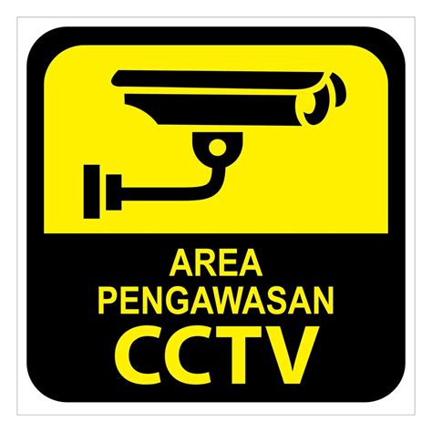Jual STIKER AREA PENGAWASAN CCTV 20x20 Cm Shopee Indonesia