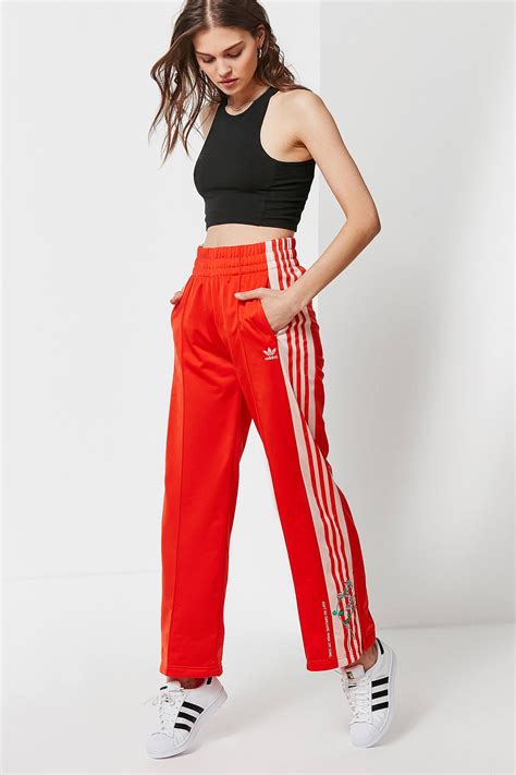 Adidas Originals Embroidered Floral Track Pant Track Pants Outfit Adidas Pants Adidas Pants