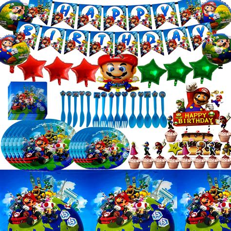 Buy Super Mario Birthday Party Decorations Supplies For Kids Online At