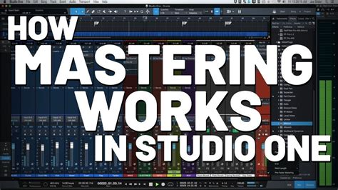 How Mastering Works In Studio One Presonus Youtube