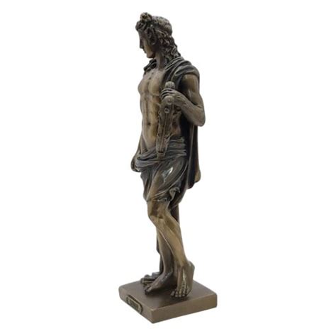 apollo phoebus god mythology greek roman statue sculpture bronze finish