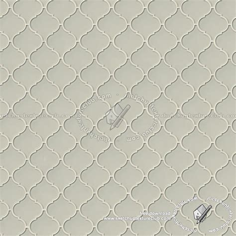 Arabescque Mosaic Tile Texture Seamless 18912