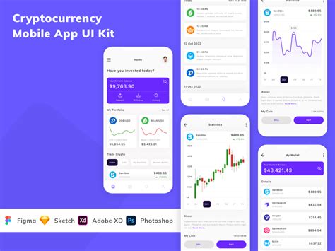 Cryptocurrency Mobile App Ui Kit Uplabs