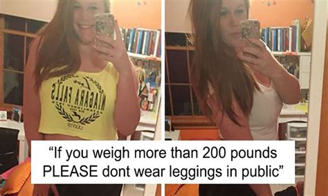 what women over 200 lbs shouldn t wear in public this girl has the perfect answer evolve me