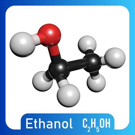Ethanol 3d Model C2h5oh Cgtrader