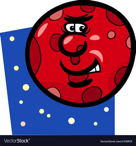 Reenhouse for growing green plants on uninhabited planets. Funny mars planet cartoon Royalty Free Vector Image