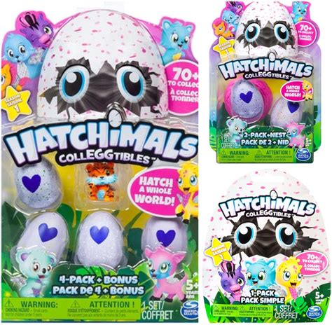 Hatchimals Colleggtibles Set 4 Pack With Bonus 2 Pack Blind Bag