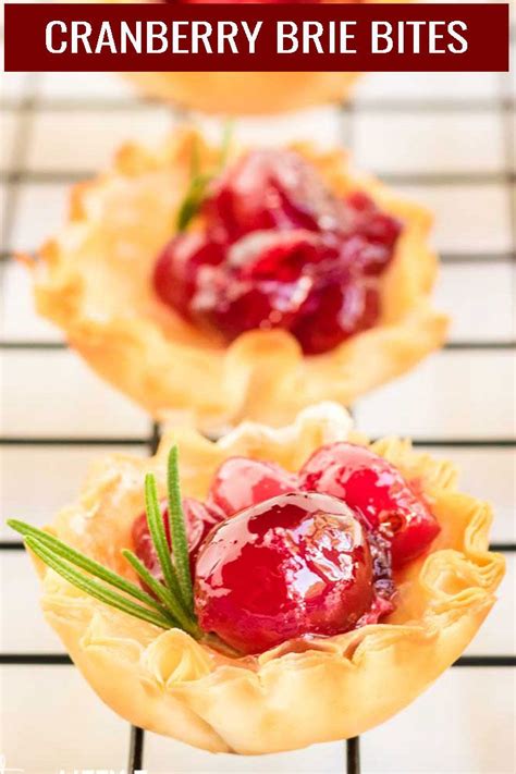 Cranberry Brie Bites Are The Best Phyllo Cups Appetizer Recipe To Serve