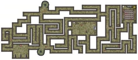 Catacomb Maze Battlemaps Dungeon Maps Catacombs Map
