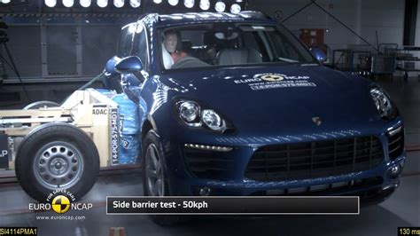 Euro Ncap Crash Test Of 2014 Porsche Macan 5 Star Safety Rating