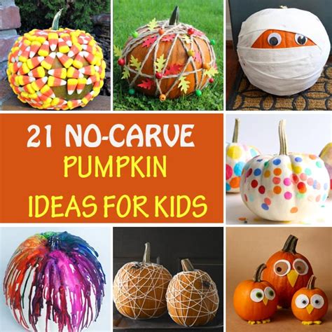 21 Easy No Carve Pumpkin Ideas For Kids To Use This Halloween
