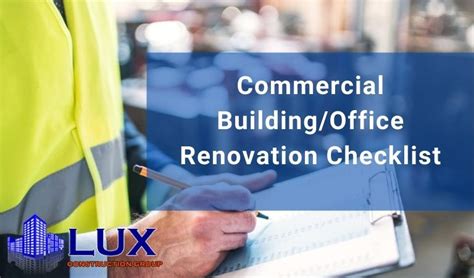 Commercial Building And Office Renovation Checklist 2023