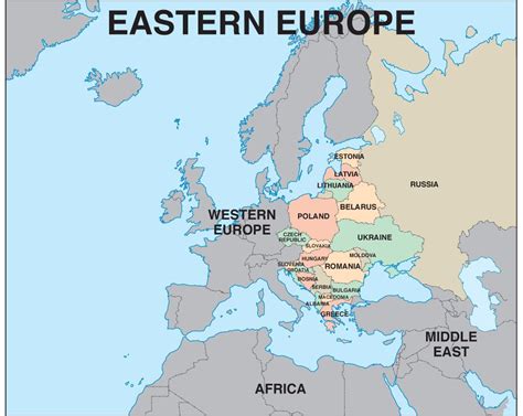 Eastern Europe Eastern Europe Map Eastern Europe Europe Map