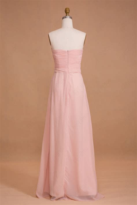 Light Pink Long Bridesmaid Dresses Mypromdress