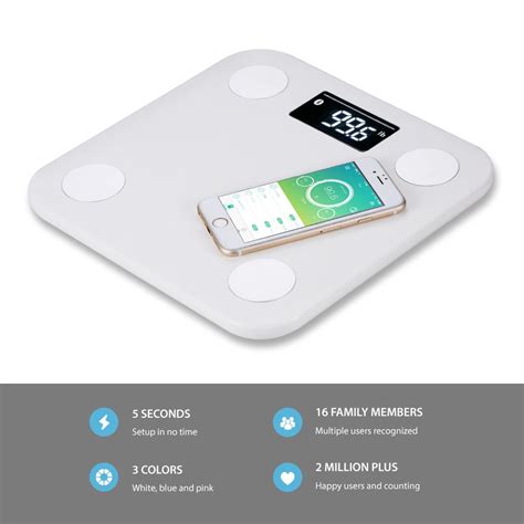 The app is used to detect body temperature, both indoor and outdoor. Yunmai Smart Bluetooth Scale, Body Fat Digital Weighing ...
