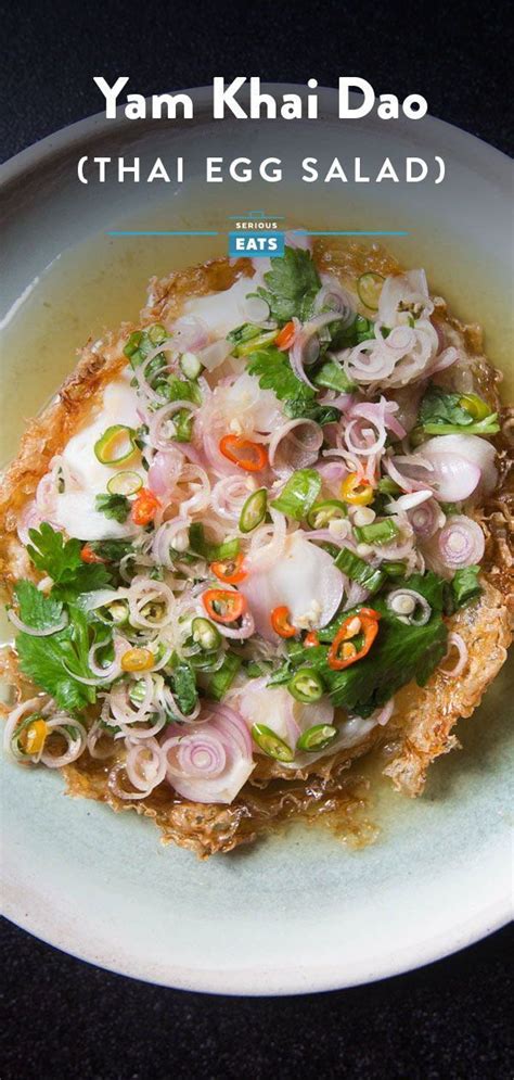 Yam Khai Dao Thai Fried Egg Salad Recipe Recipe Cooking Jasmine