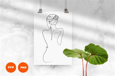 Woman Nude One Line Drawing Graphic By Ianart Creative Fabrica
