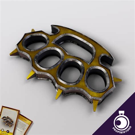 3d Printable Knuckle Dusters By Propsandbeyond