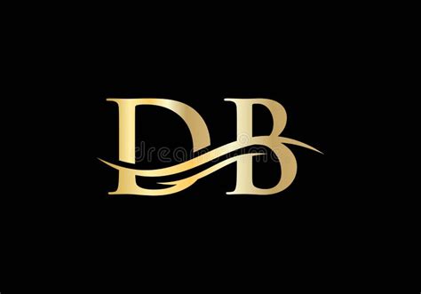 Db Logo Design Initial Db Letter Logo Vector Swoosh Letter Db Logo