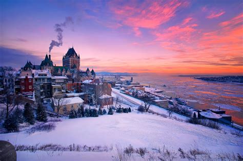Fondos De Pantalla Canadá Quebec Invierno Frío Cielo 2048x1365