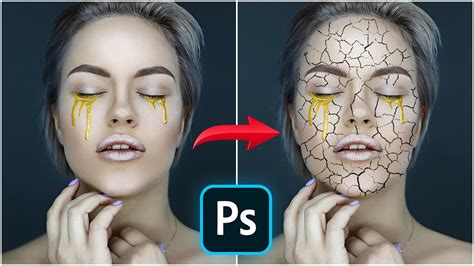 Apply Cracked Skin Effect In Photoshop Adobe Photoshop Tutorial