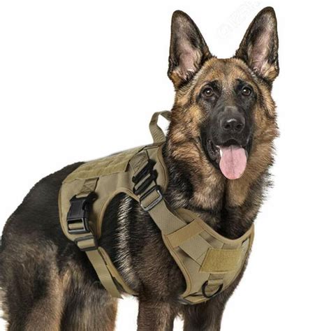 K9 Dog Training Harness Leash Soft Nylon Working Vest For Medium Large