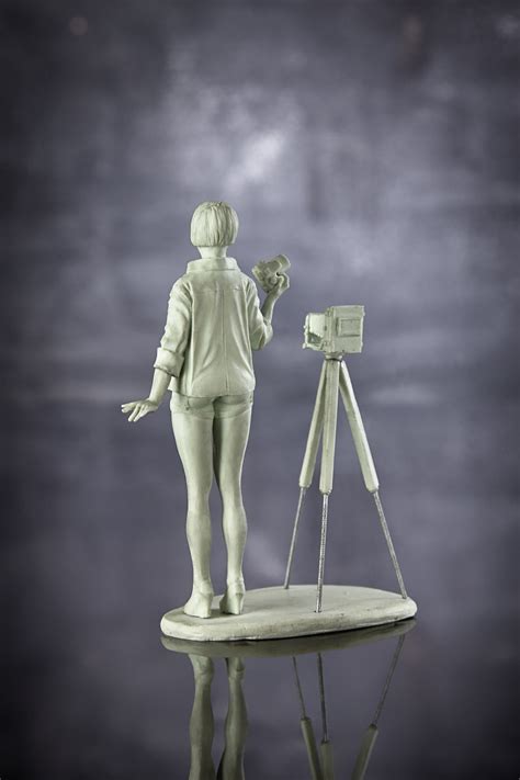 Resin Kit Model Naked Figure Girl Photographer 75mm Toy Fully Etsy