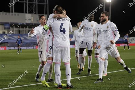 Real Madrids Sergio Ramos Celebrates Team Editorial Stock Photo Stock