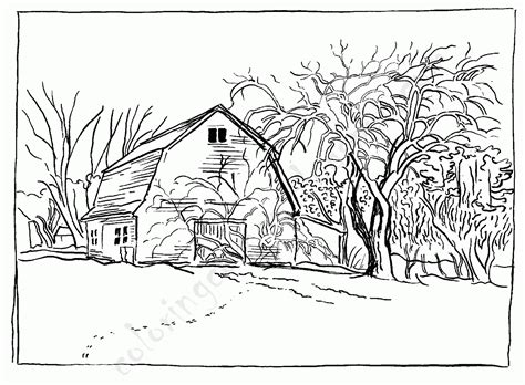 You can use our amazing online tool to color and edit the following scenery coloring pages for adults. Barn Coloring Pages