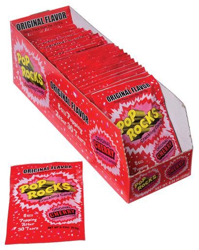 Pop Rocks Original Cherry24 Pc Include 24 Units