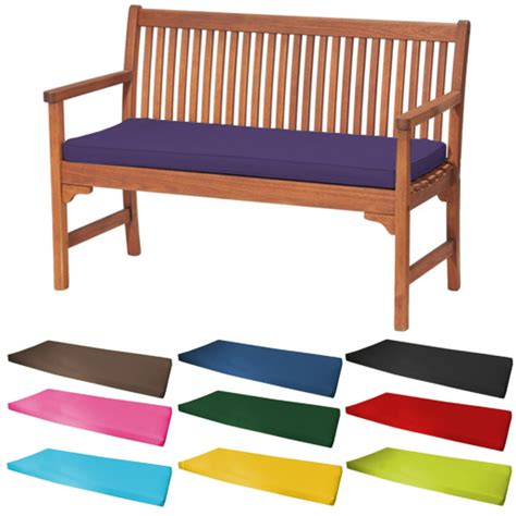 Turquoise awning stripe outdoor wicker seat cushion. Outdoor Waterproof 2 Seater Bench / Swing Seat Cushion ...