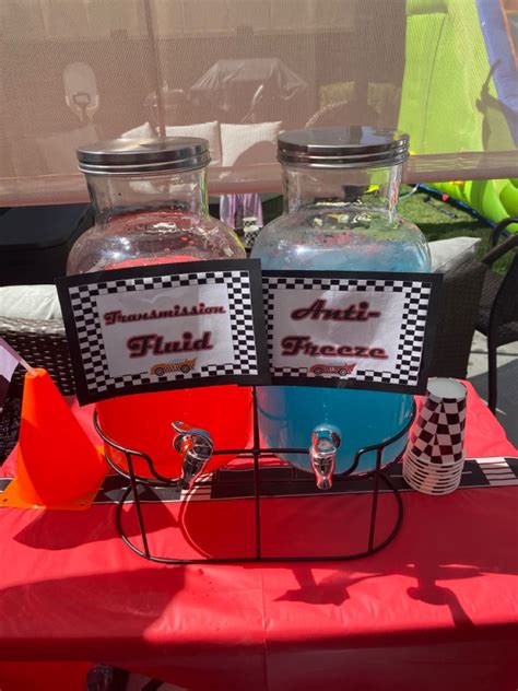 Cars Theme Drink Station In 2020 Drink Station Car Themes Theme