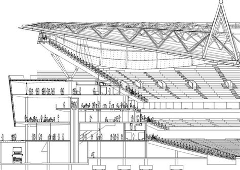 The Emirates Stadium Plans London England Architecture De Stade