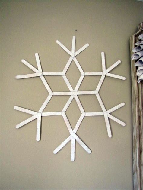The Evolution Of Home Huge Popsicle Stick Snowflakes