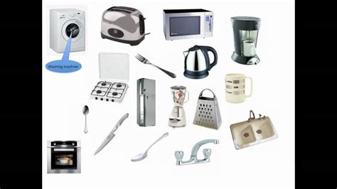 Los distintos electrodomésticos, utensilios de cocina, verbos más comunes… Vocabulario inglés: la cocina - YouTube