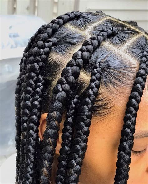 It is sleek and sophisticated; _Herstylist on Instagram: "Large knotless with beads