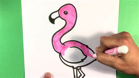 How To Draw A Flamingo Step By Step Cute Animals To Draw Youtube