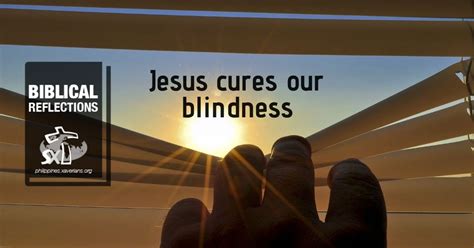 Our Savior Cures Our Blindness