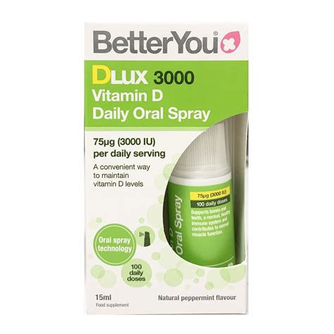 Vitamin d spray™ is a premium vitamin d supplement of mindscopic®. BETTER YOU DLUX 3000 VITAMIN D ORAL SPRAY (15ML) - Foley's ...