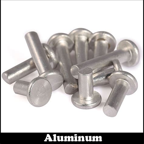 M5 M6 M510 M5x10 M620 M6x20 Silver Tone Gb109 Aluminium Rivets Al